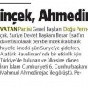 2 Mart 2015 Vatan Gazetesi