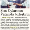 12 Mayıs 2015 İzmir 9 Eylül Gazetesi