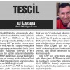 16 Mayıs 2015 Kayseri Ülker Gazetesi