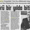 16 Mayıs 2015 Zonguldak Şafak Gazetesi
