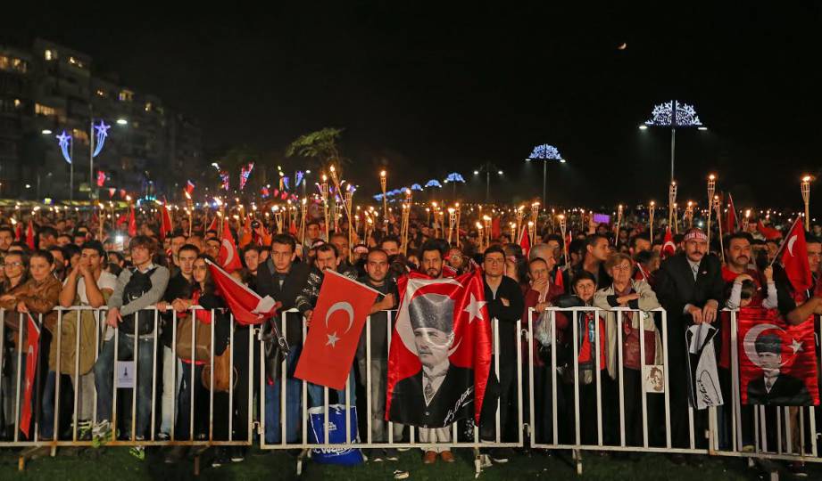 29 Ekim 2014,İzmir, Cuhuriyet Bayaramı kutlamaları