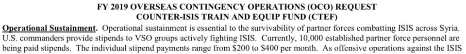 ABD Savunma Bakanlığı IŞİD’le Mücadele Bütçe Talebi - Sayfa 18