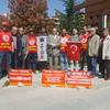 Eskişehir İl Başkanlığımız Tüvtürk/Reysaş mağduru işçileri ziyaret etti