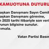 Genel Başkan Danışmanlığı Hakkında