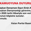 Genel Başkan Danışmanlığı Hakkında