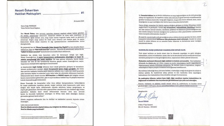 İstanbul Belediyesinden Sayın Necati Özkan’a mektup - Resim : 1
